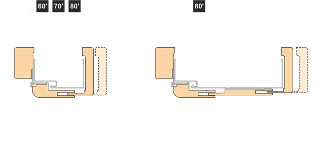 Схема конструкция на интериорна врата Gradde