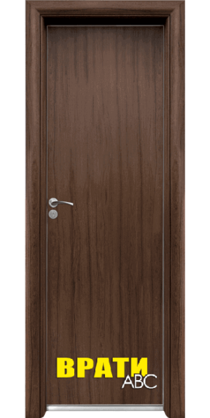 Алуминиева врата Стандарт, цвят Орех Рибейра