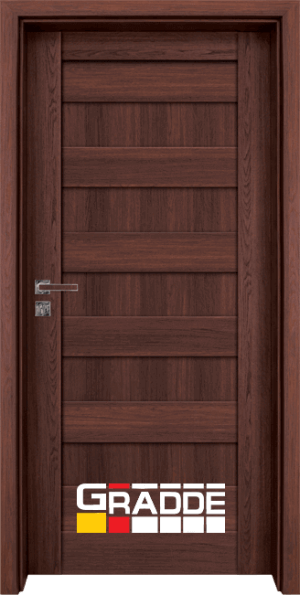 Интериорна врата Gradde Aaven, цвят Шведски дъб, плътен модел