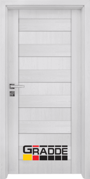 Интериорна врата Gradde Aaven, цвят Сибирска лиственица , плътен модел