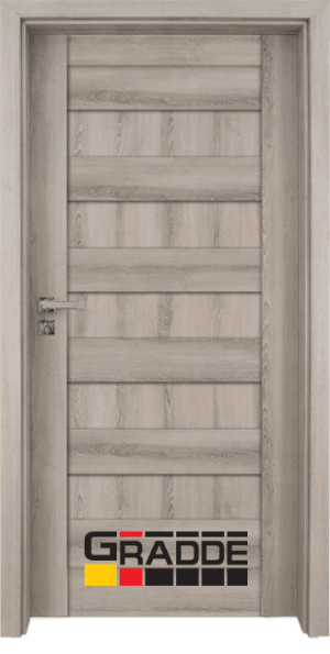 Интериорна врата Gradde Aaven цвят Ясен Вералинга, плътен модел