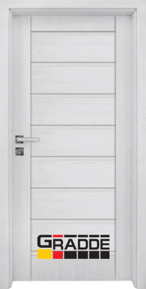 Интериорна врата Gradde Axel, цвят Сибирска Лиственица, стъклен модел