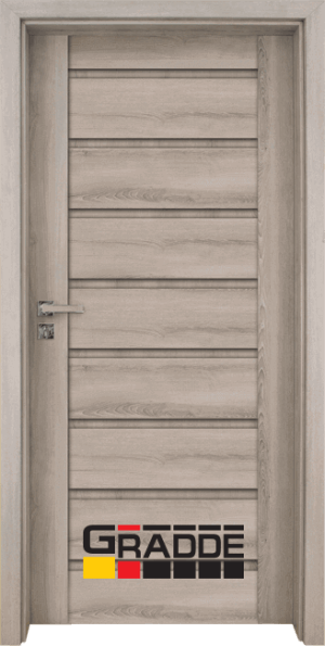 Интериорна врата Gradde Axel, цвят Ясен Вералинга, плътен модел