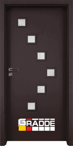 Интериорна врата Gradde Zwinger, цвят Орех Рибейра