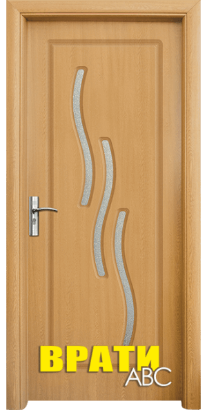 Интериорна врата Стандарт, модел 014, цвят Светъл дъб