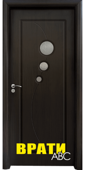 Интериорна врата Стандарт, модел 017, цвят Венге