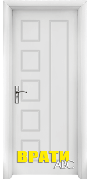 Интериорна врата Стандарт, модел 048 P, цвят Бял
