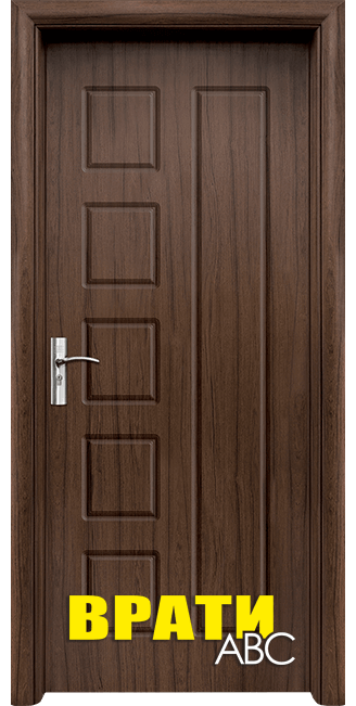 Интериорна врата Стандарт, модел 048 P, цвят Орех