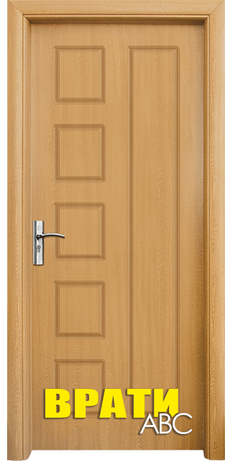 Интериорна врата Стандарт, модел 048 P, цвят Светъл дъб