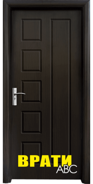 Интериорна врата Стандарт, модел 048 P, цвят Венге