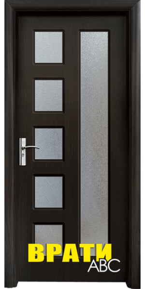 Интериорна врата Стандарт, модел 048, цвят Венге