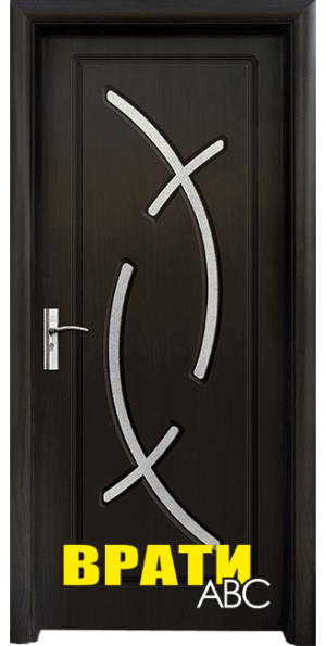 Интериорна врата Стандарт, модел 056, цвят Венге