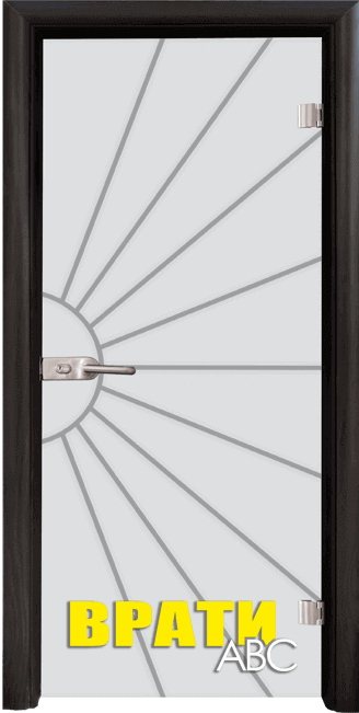 Стъклена врата Gravur, модел G-13-2, цвят Венге