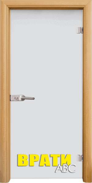 Стъклена врата модел Matt G-11, цвят Светъл дъб