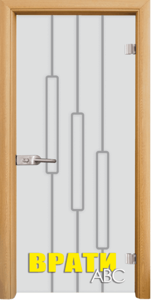 Стъклена врата Sand, модел G-14-11, цвят Светъл Дъб