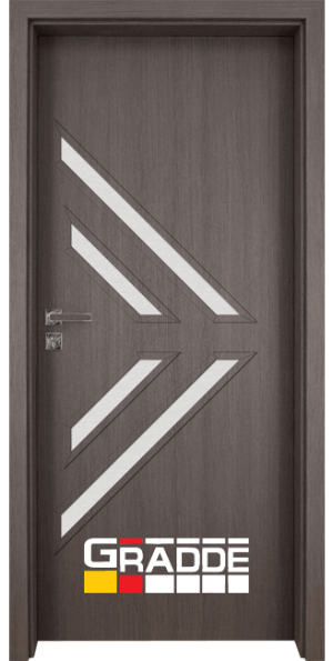 Вътрешна врата марка Gradde, модел Paragon Glas, цвят Сан Диего