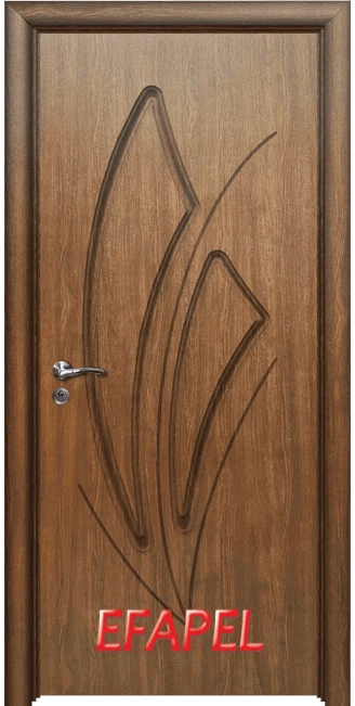 Интериорна врата серия Ефапел, модел 4553p - Императорска акация