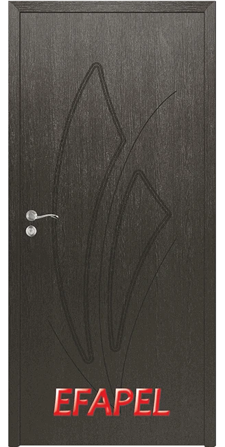 Интериорна врата серия Ефапел, модел 4553p - цвят Черна мура