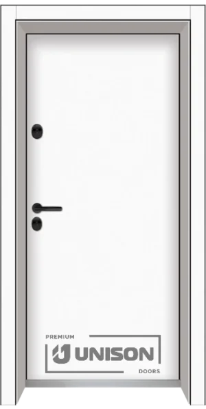 Входна врата Unison Clima Basic, цвят Бял Мат