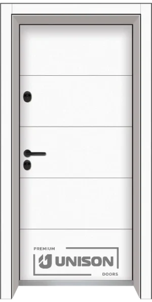 Входна врата Unison Clima Pro, цвят Бял Мат