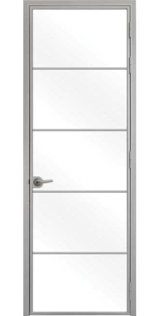 Стъклена Интериорна Врата Lusso L 6 Сив Мат