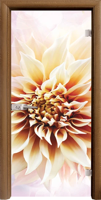 Стъклена врата Print G 13-5, Златен дъб