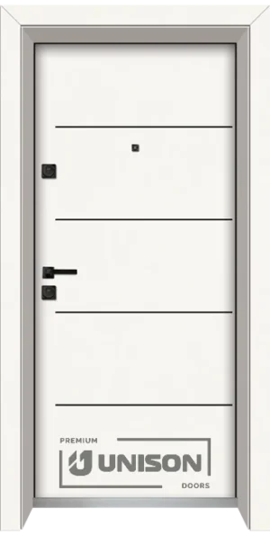 Входна Врата Unison Laminor L-107 Класическо Бяло